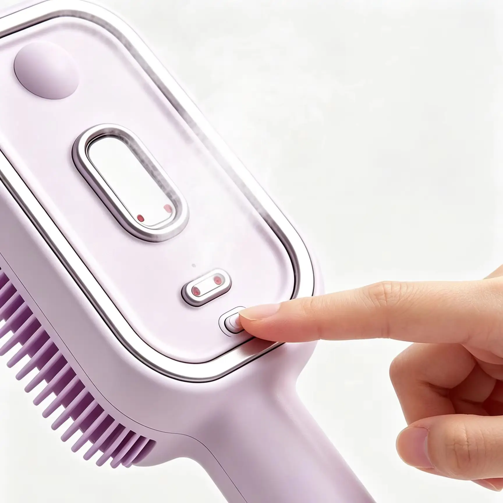 Xorita Electric Spray Air Cushion Massage Comb Anti Frizz Portable Steam Anti-Static Electric Hair Straightener Brush with Spray gallery 5