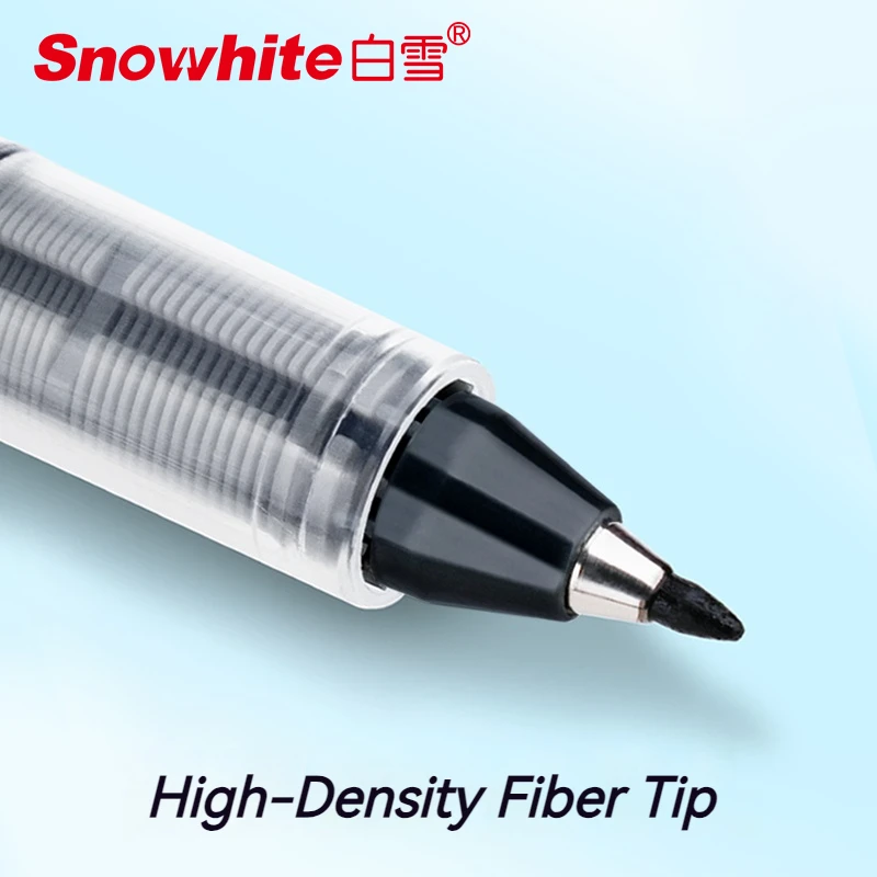 1.0mm Direct Liquid Neutral Pen with Visible Ink Window, Large Capacity Quick Dry Gel Pen for Office School