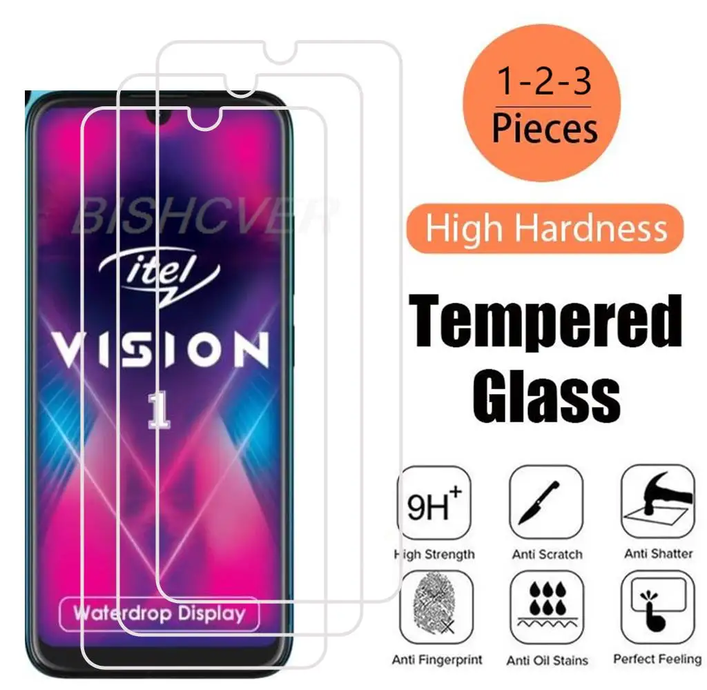 Für Itel Vision 1 L6005 6.09 "Gehärtetem Glas Schutz Auf Für Itel Vision 1 Screen Protector SmartPhone Abdeckung Film