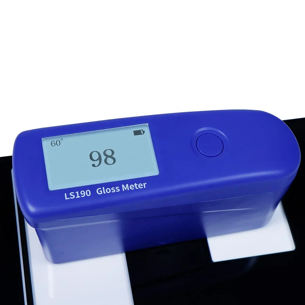 LS190 Portable Digital Glossmeter 60 Degree Single Angle Instrument for Testing Sheen and Glossy Surface Digital Gloss Meter