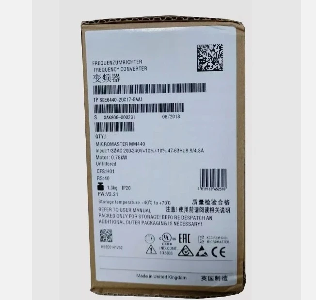 

Brand New Original 6SE6440-2UC17-5AA1 in box Fast Delivery