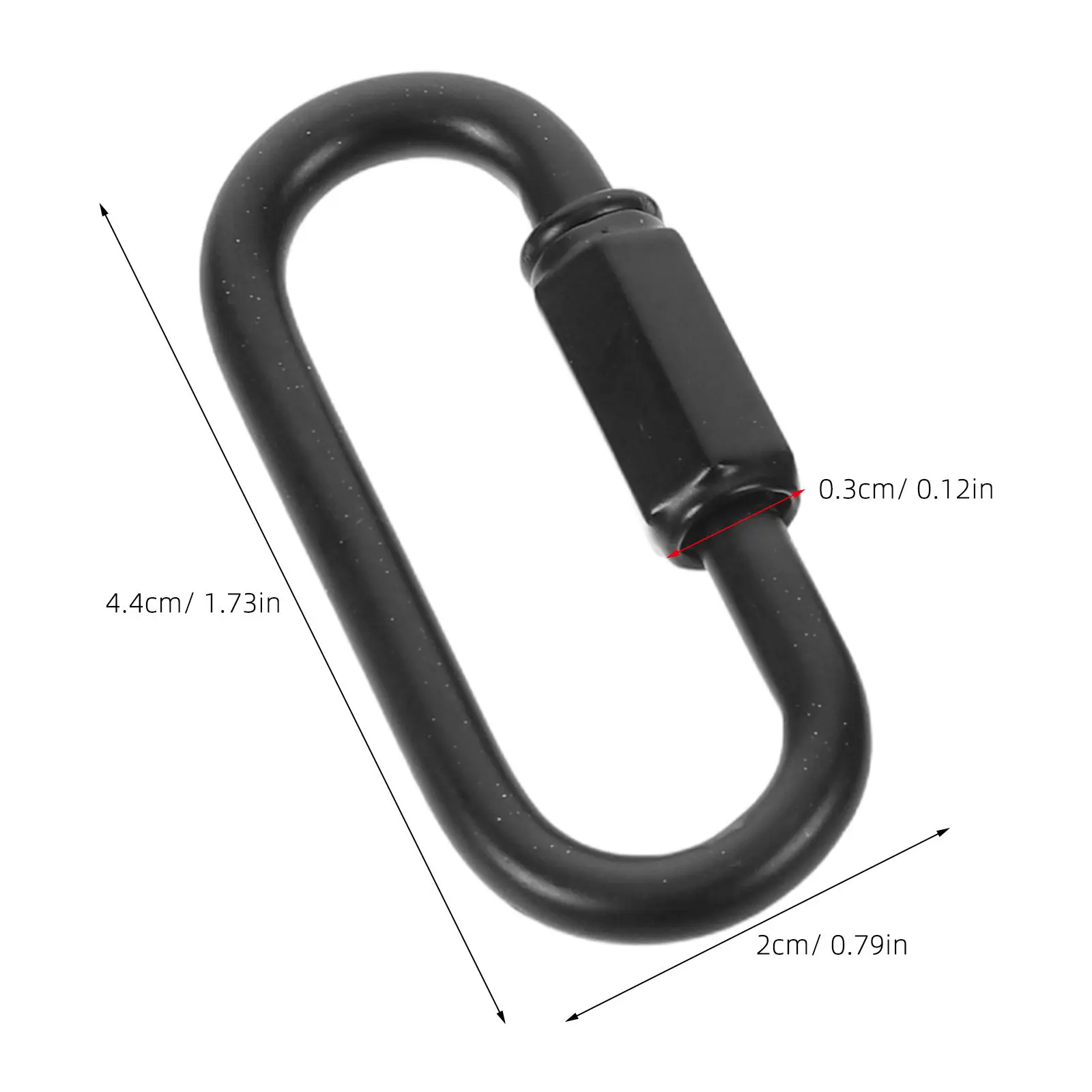 12Pcs Black Metal Screw Lock Quick Link Chain Connector for Ceiling Light Chandelier Pendant Hanging Hardware Chain Link