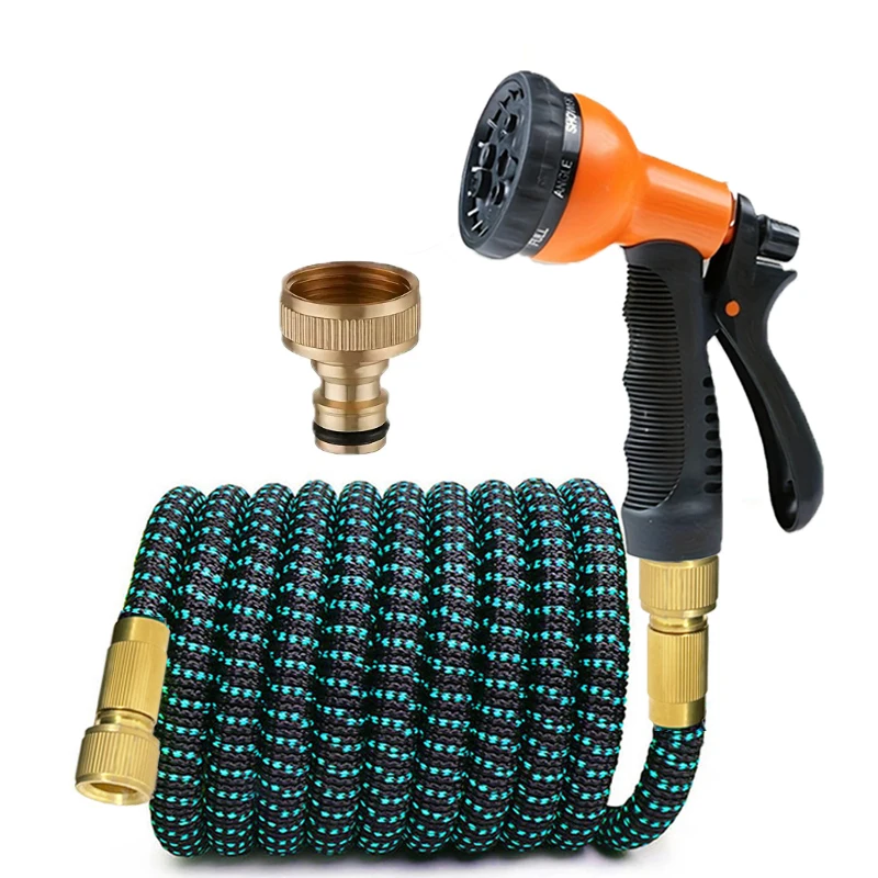 NEW Expandable Garden Hose With 8-Pattern Spray Nozzle, 3X Stretchable Magic Water Hose For Car Wash & Gardening