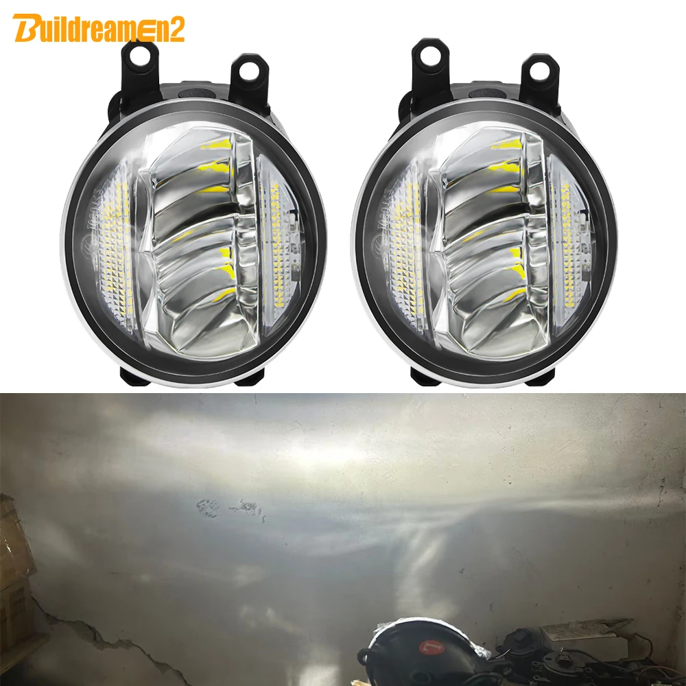 2in1 Car LED Fog Light Assembly DRL Daytime Running Lamp 30W 8000LM For Scion xA tC Pontiac Vibe Daihatsu Materia Coo Subaru Dex