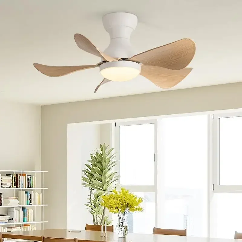 Low Floor Modern Ceiling Fans Without Light DC 32W Ceiling Fan With Remote Control Home Simple Ceiling Fan With Lights 220V 110V