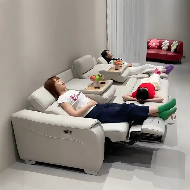 Couches Modular Sectional 5 Seater Multifunctional Folding Sofa Bed Electric Recliner Sofa Living Room Sofas Supplier