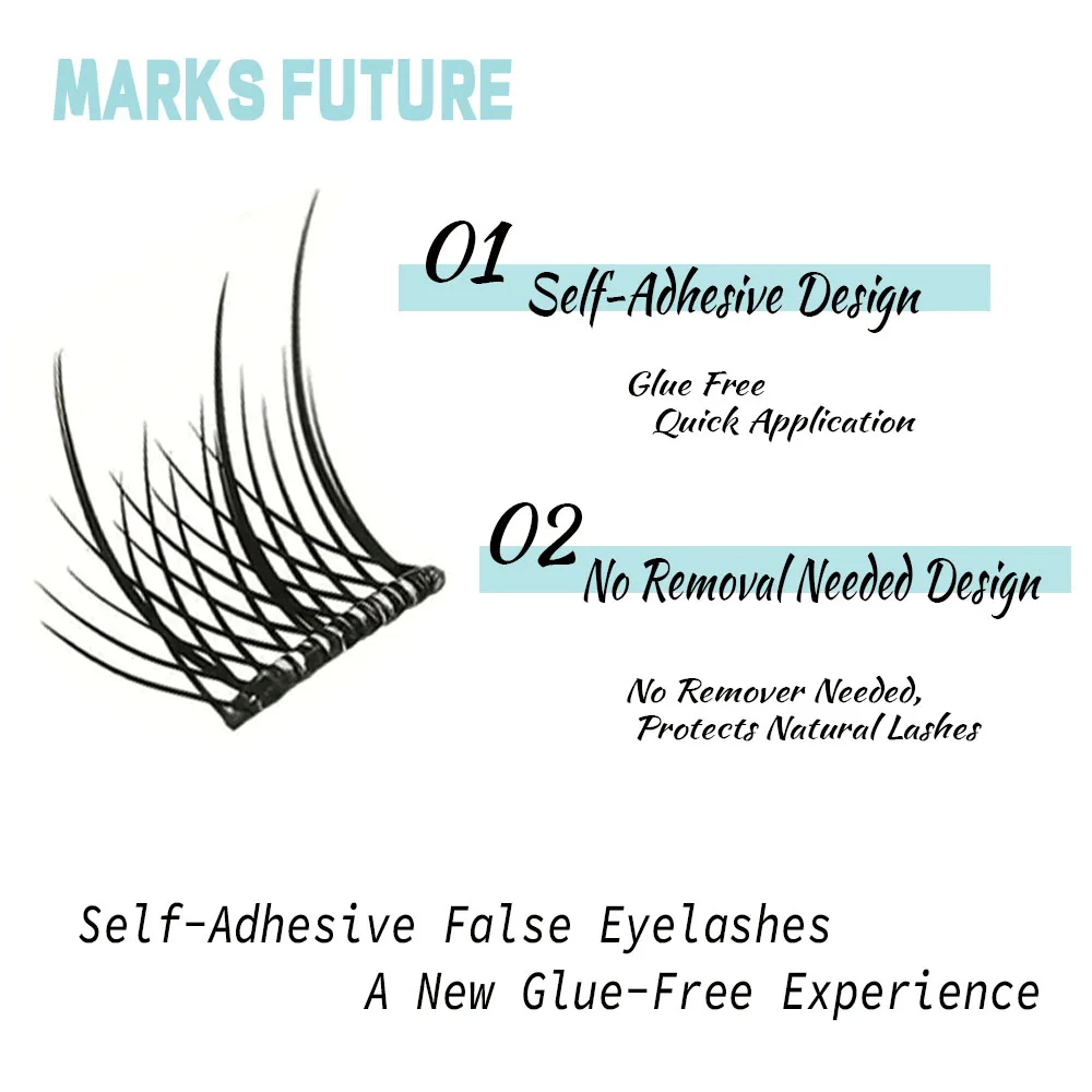 144 cílios postiços autoadesivos-olho de gato e olho de raposa estilo anime, comprimento misto c curvado 10-14mm, cílios reutilizáveis para iniciantes, acessórios de maquiagem legais