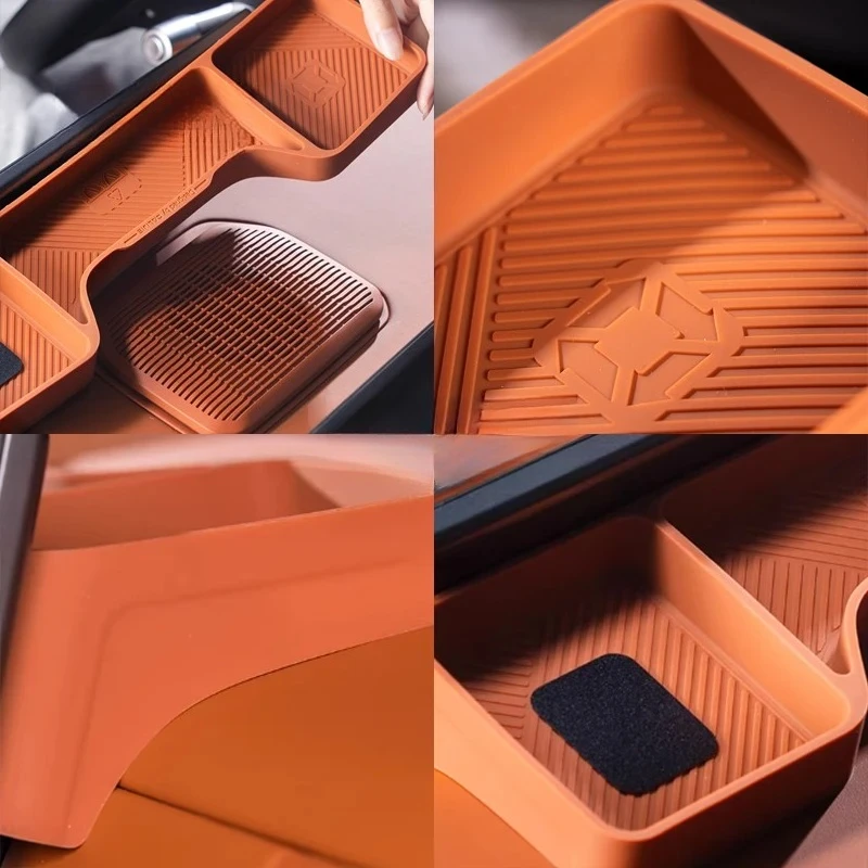 New For Jetour G700 2025 2026 Car Screen Rear Silicone Storage Box Storage Sundries Box Interior Stowing Accessories view 5