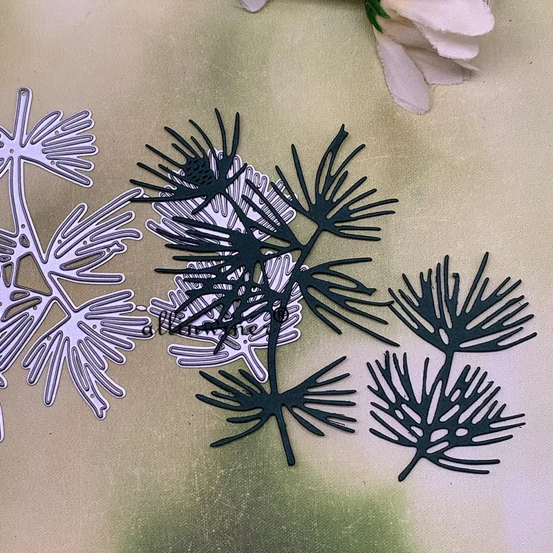 

New Pine branches Metal Cutting Dies for DIY Scrapbooking Album Paper Cards Decorative Crafts Embossing Die Cuts