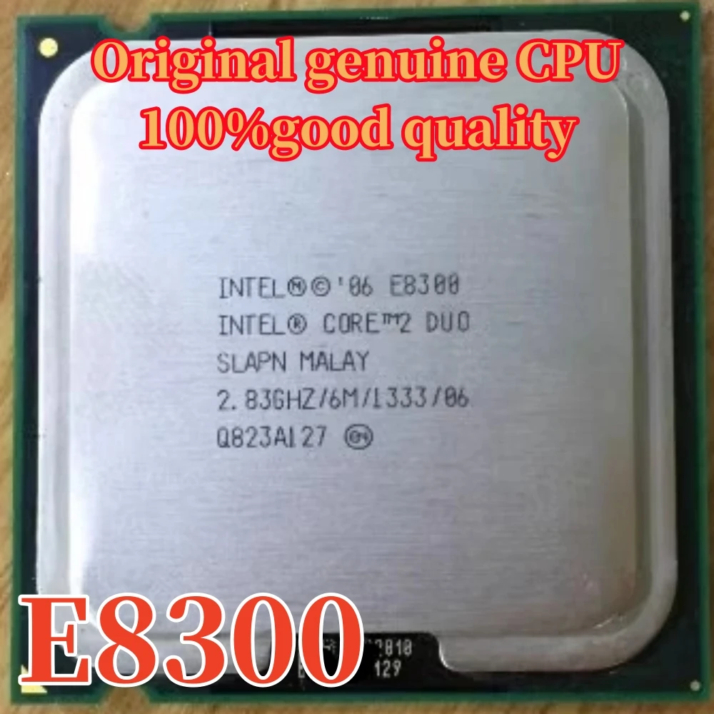 Original Intel core2 duo CPU E8300 Dual-Core desktop processor 2.83GHz,1333MHz,6M,45nm free shipping ship out within 1 day