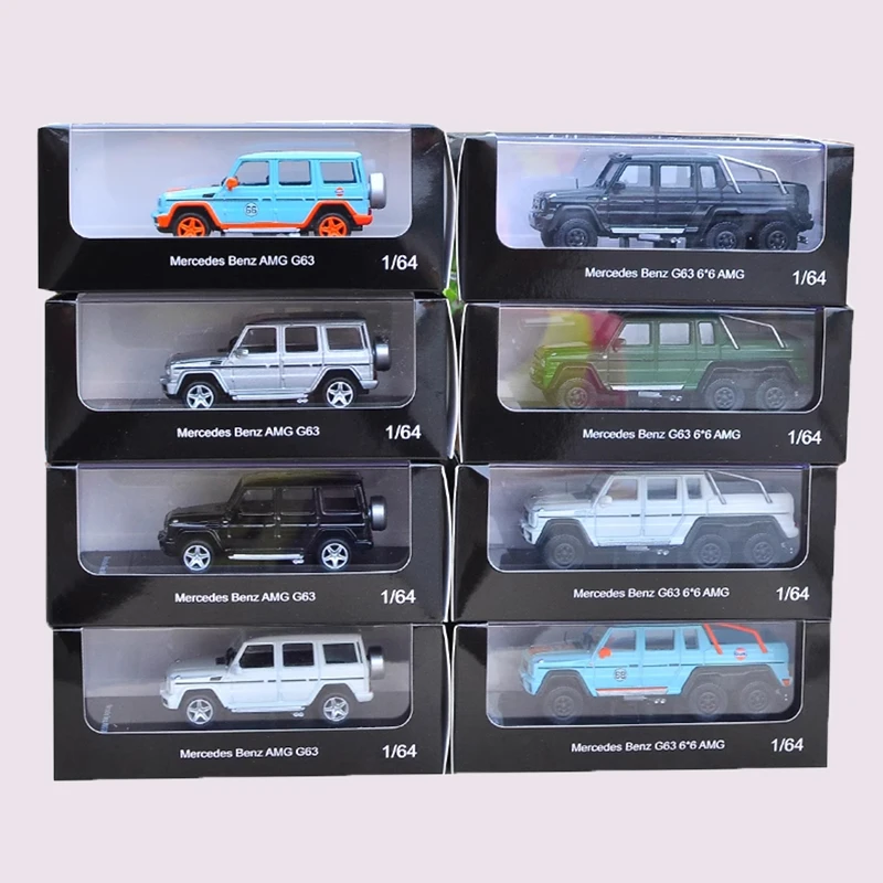 Оригинальный 1:64 G63 6X6 4X4 G500 G-класс Пикап из сплава, модель автомобиля, сувенир, классический статический дисплей, коллекция игрушек в подарок