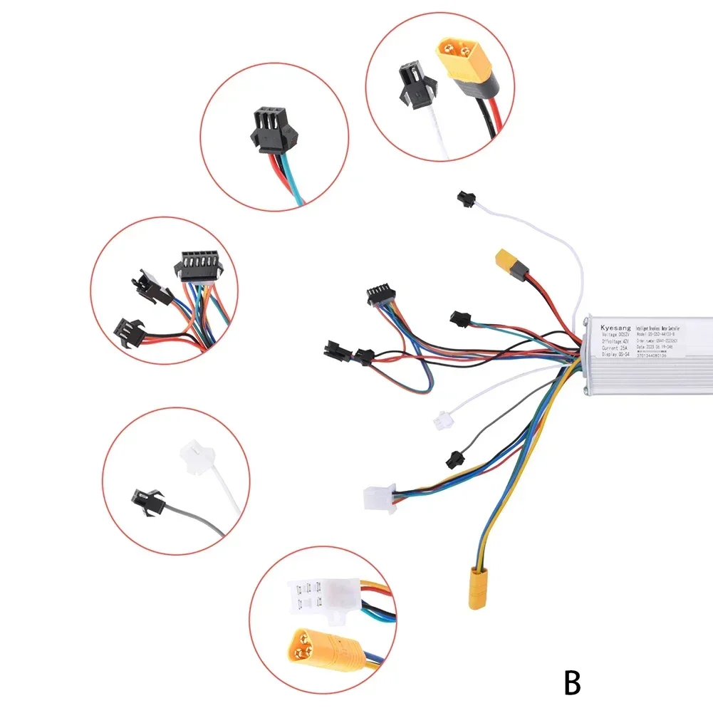 QS-S4 52V 25A Thumb Throttle LCD Display 6 Pin Meter Dual Drive Controller For Zero 8 9 10 8x 10x Electric Scooter Spare Parts