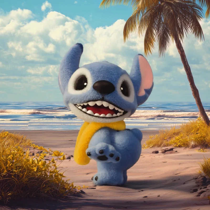 

New 2025 Disney Stitch Mao Mao Extraordinary Encounter Blind Box Pile Coating Plush Doll Kawaii Toy Collectible Gifts