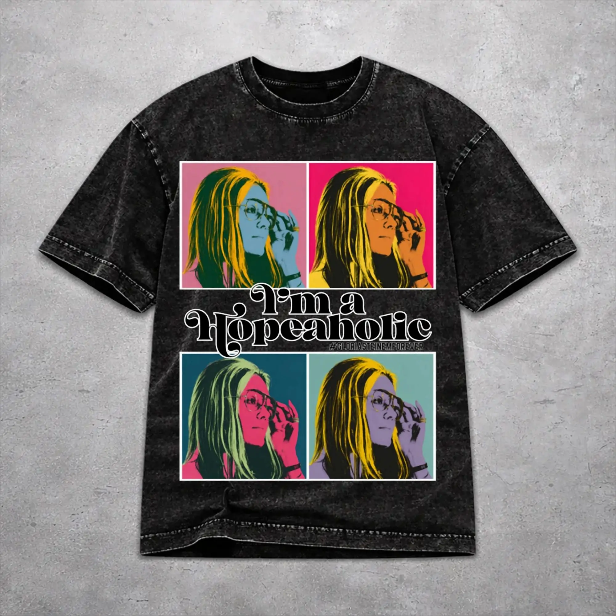 Stylish RIP Gloria Steinem  Apparel T Shirt for Men Women  Washed Style Tee Shirt Clothing