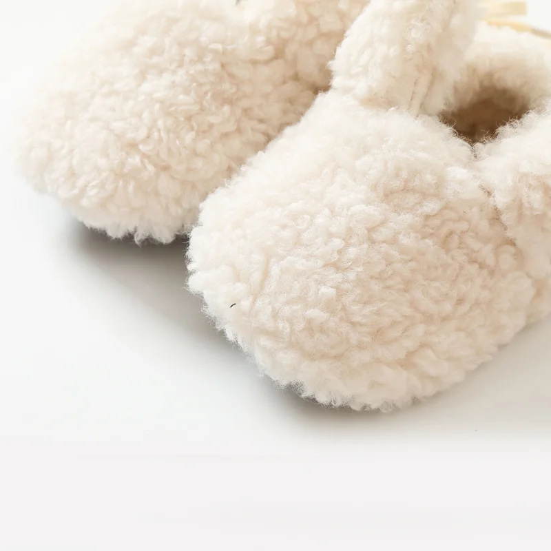 Baby Winter Plush Fluffy Shoes Walkers Toddler Booties Children Flats Cribs Barefoot Shoes Newborn Girls Boys Baby Items Stuff