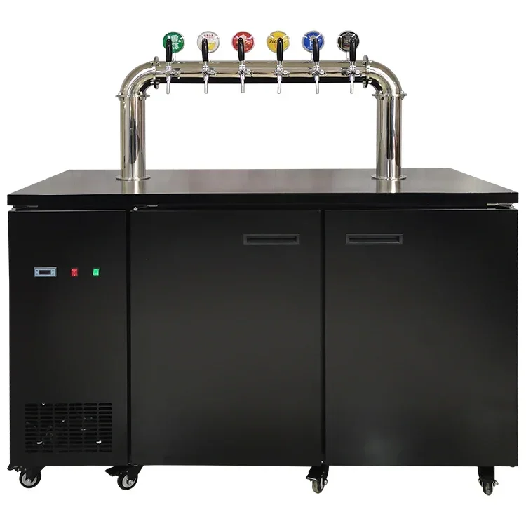Beer cooling mixer for use under the counter