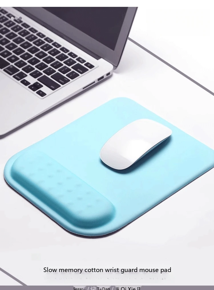 Silikon-Handgelenkauflage für Mauspad, 8 Farben, Büro- und Gaming-Unterlage, ergonomisch, rutschfest, Schreibtischunterlage mit Massagefunktion – Detail 1