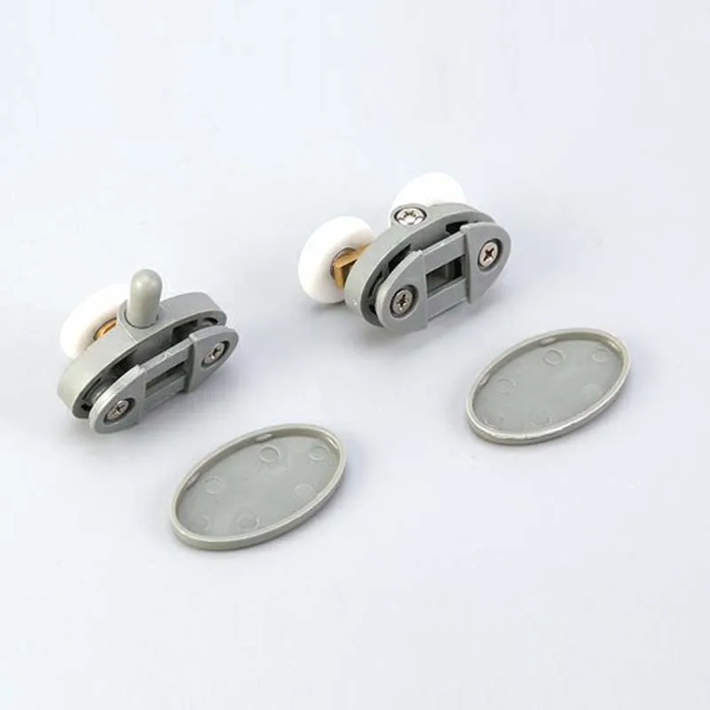 Bathroom Glass Door Upper Lower Pulleys Arc-shaped Shower Door Sliding Pulling Old-fashioned Swinging Double Wheel Accessories