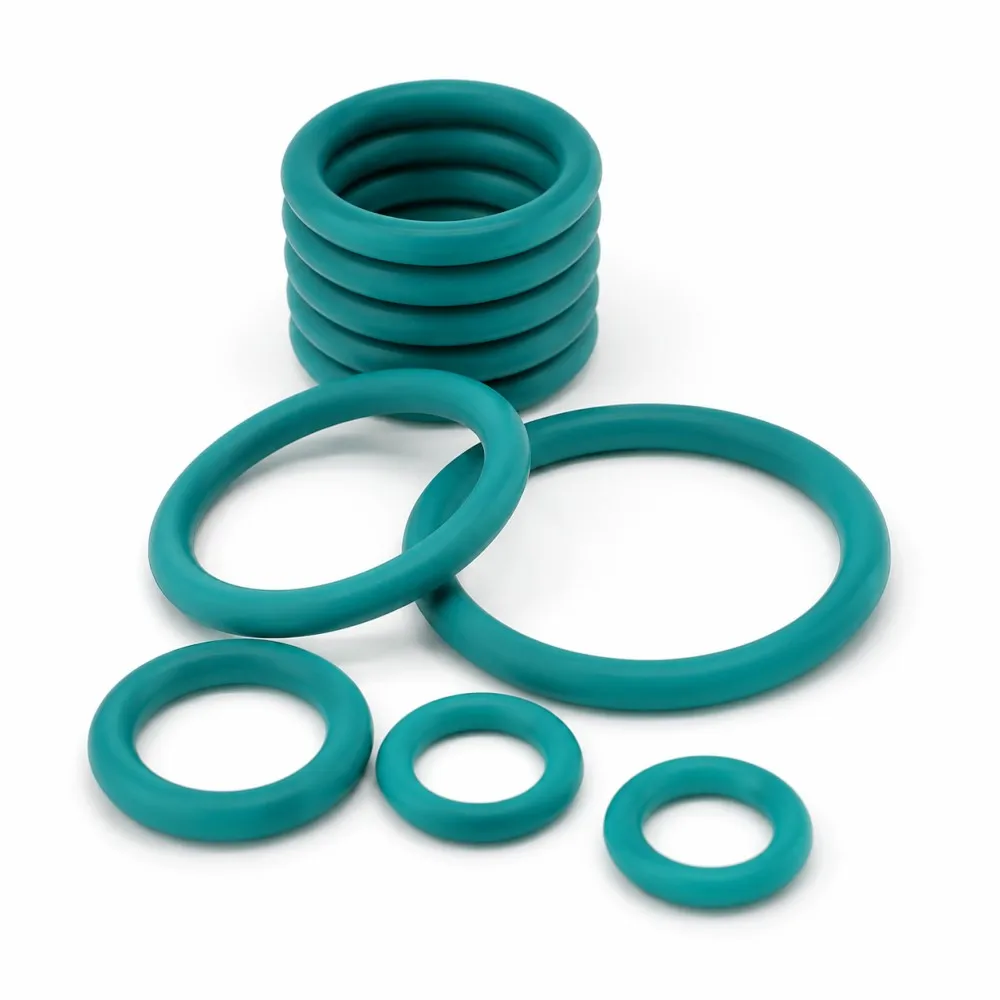 175Pcs Green FKM O Ring Kit Fluorine Rubber Sealing Gasket High Hardness Heat Corrosion Resistant Seals CS2.65mm ID6-25mm