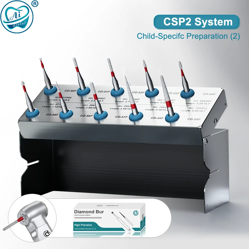 

Child-Specifc Dental Diamond Burs Kit 1.6mm for High Speed Handpiece Polish Preparation Strawberries Dentist Grinding Drills