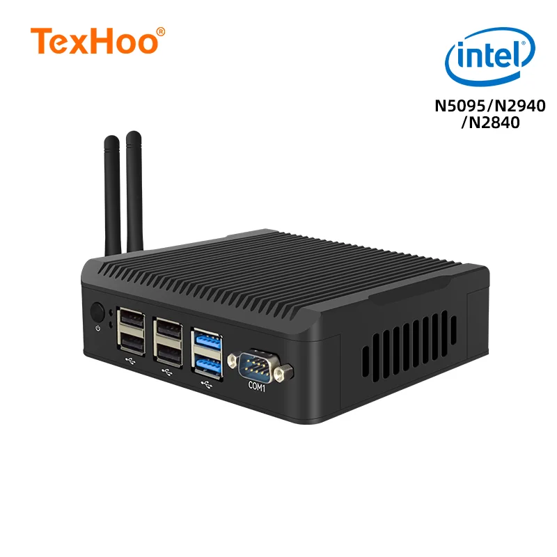 TexHoo Mini Itx przemysłowa płyta główna minikomputer serwera przemysłowego Linux Ubuntu 2Com 2Lan