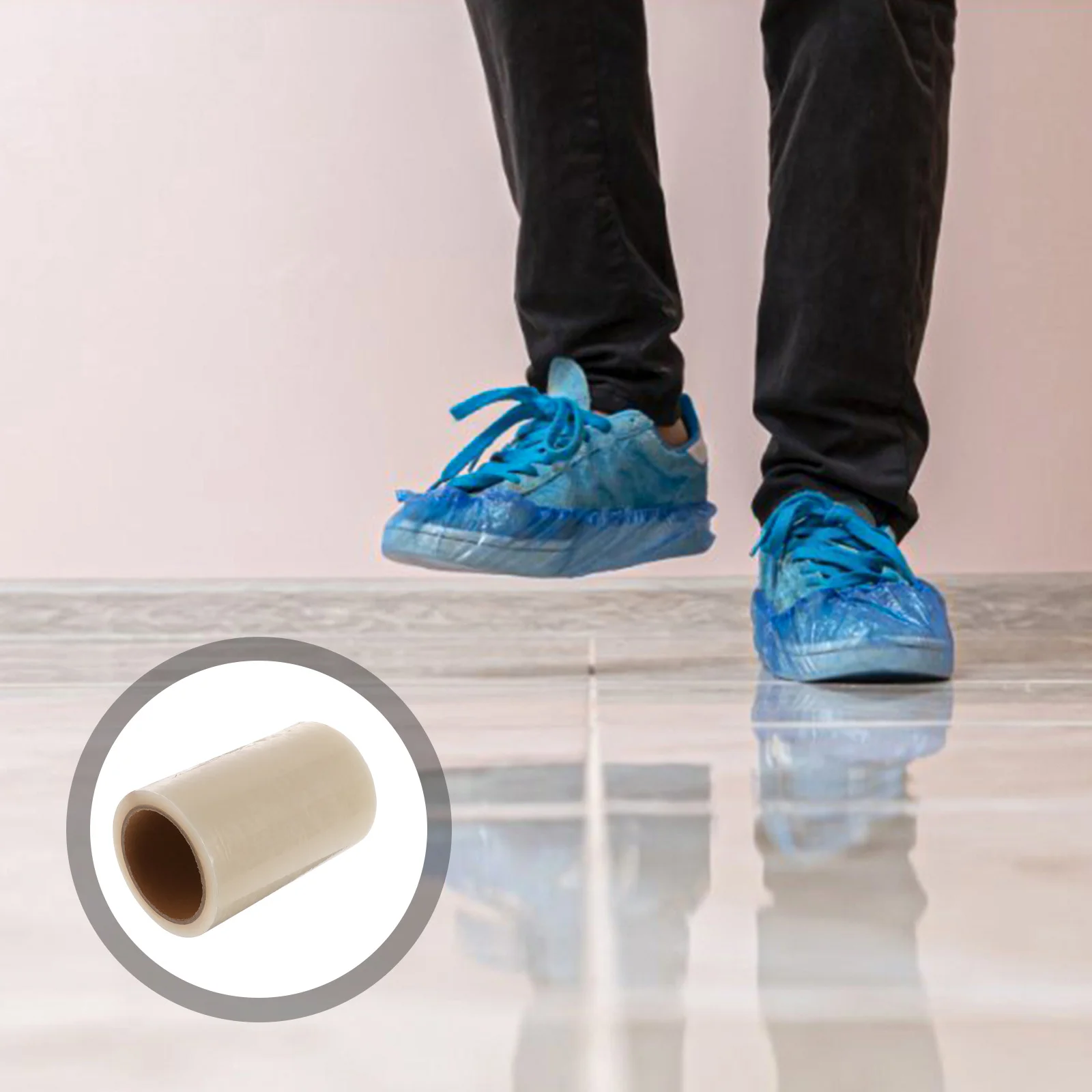 

Disposable Plastic Shoe Covers Nonslip Dustproof Protector Automatic Machine Coverings Home Factory Shoes Mold Waterproof