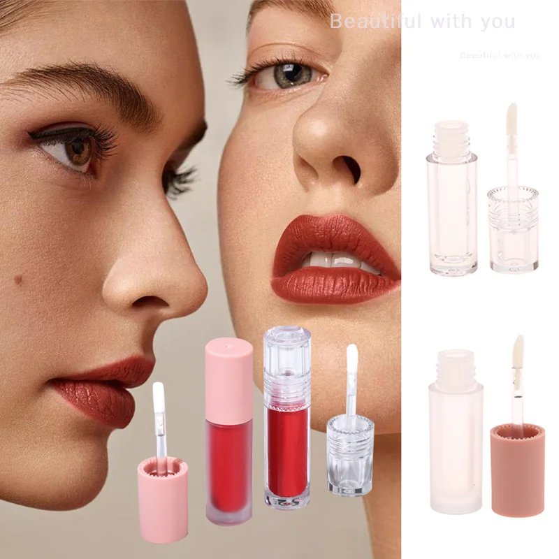 

3ml Bottled Round Transparent Empty Lipstick Tube DIY Lip Glaze Lip Gloss Container Frosting Lip Balm Tube Sample Container