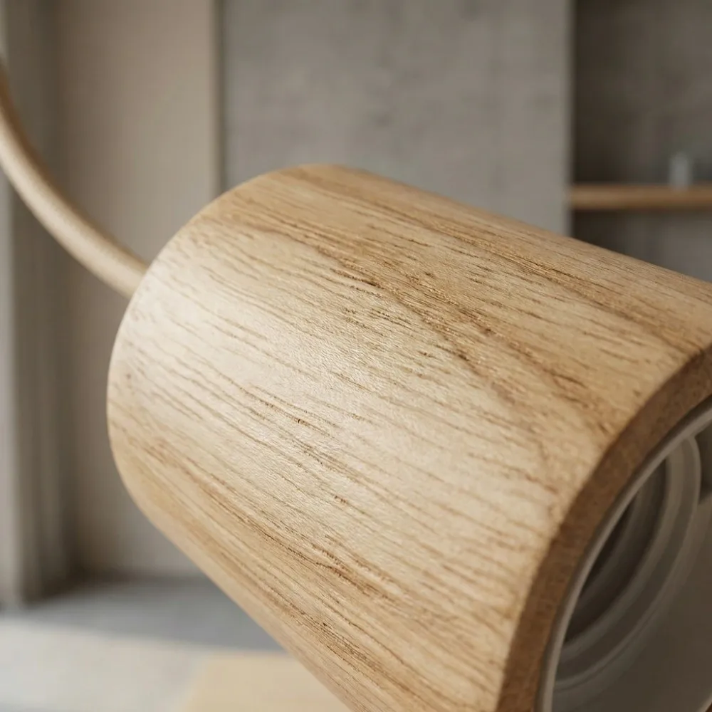Creative Modern Simple Lamp Holder Irregular Wooden Single Head Lamp Base Creative E27 Screw Light Holder Dining Room