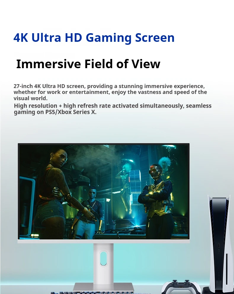 شاشة ألعاب 27 بوصة 4K 180 هرتز 1 مللي ثانية IPS مع FHD 360 هرتز، Adobe RGB 93%، مكبرات صوت مدمجة مع شاشة عرض كمبيوتر بجسم معدني