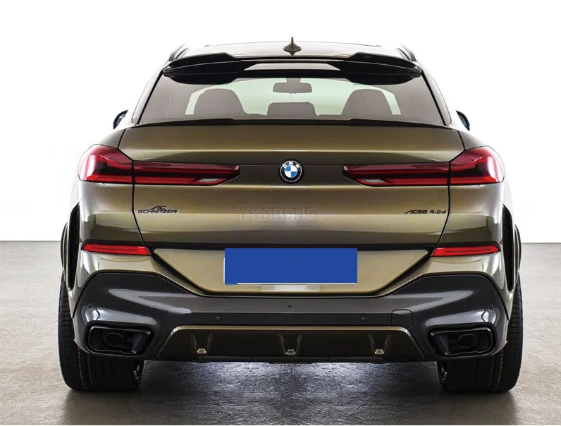 YKSRDNF For BMW X6 G06 Series 2020 2021 Rear Spoiler Trunk Boot Lip Wing Carbon Fiber / FRP Car Styling