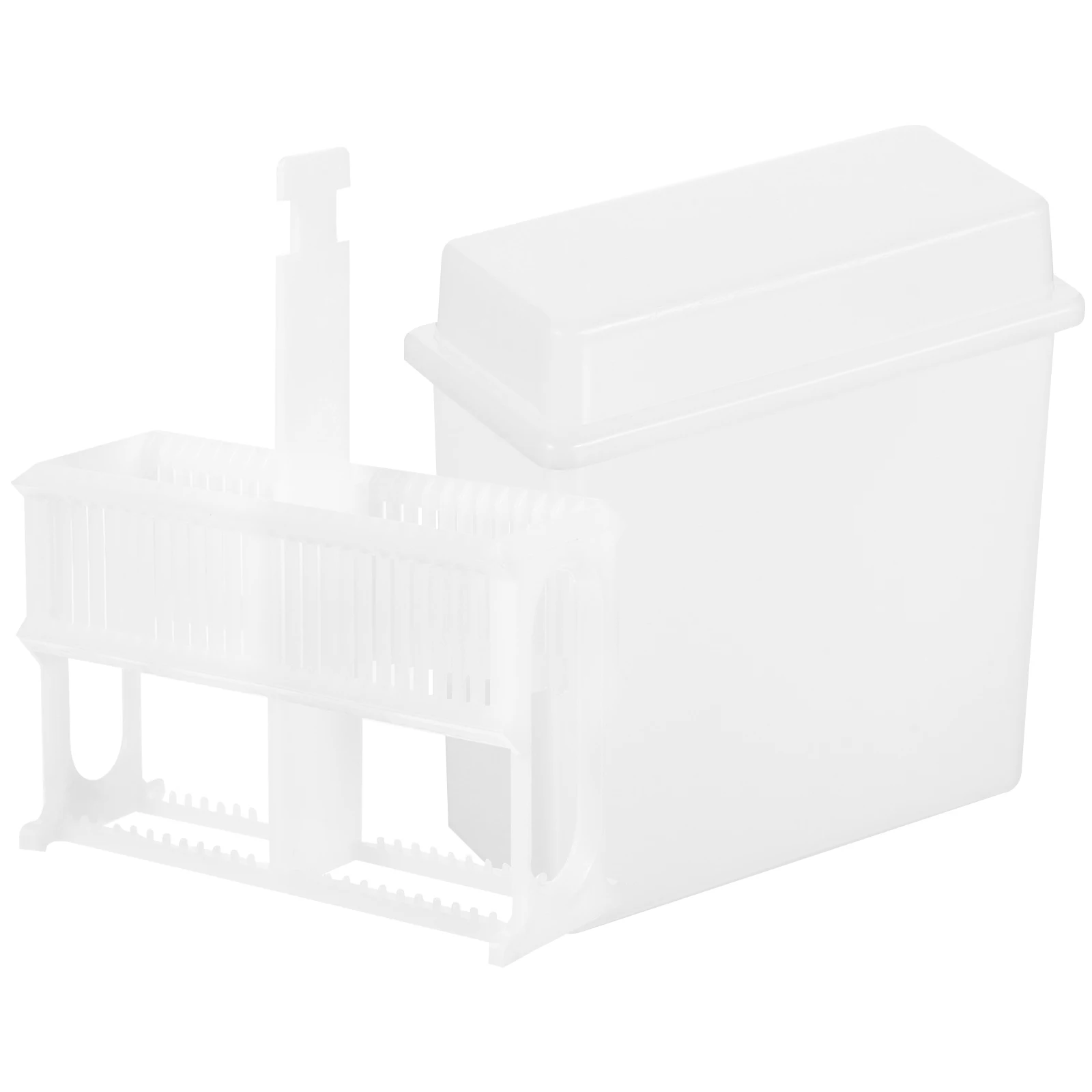 1Set Plastic Microscope Slide Staining Rack and Jar Set Lab Drying Holder for Cytology Experiments Spacious Capacity Strong