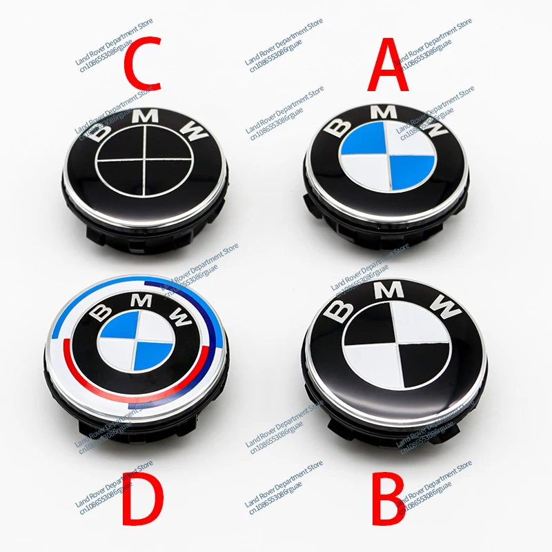 BMW G11 G12 G30 G31 G32 G38 G01 G08 G02 G05 F45 F46 F52 F48 F49 F39 F90 4pcs 56 68mm Floating Wheel Center Caps Auto Accessories