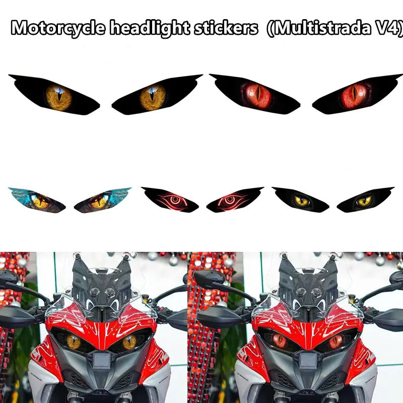 

Motorcycle Headlight Guard Sticker Head Light Protection Decals Accessories For Ducati Multistrada V4 S V4S 2021 2022 2023 2024