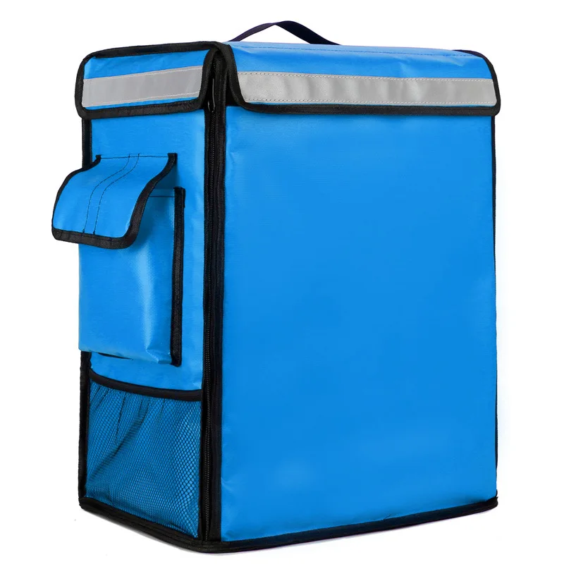 42L Waterproof Thick Takeout Box Insulated Refrigerated Box Double Shoulder Bicycle Rider Bag Outdoor Layered Picnic Box