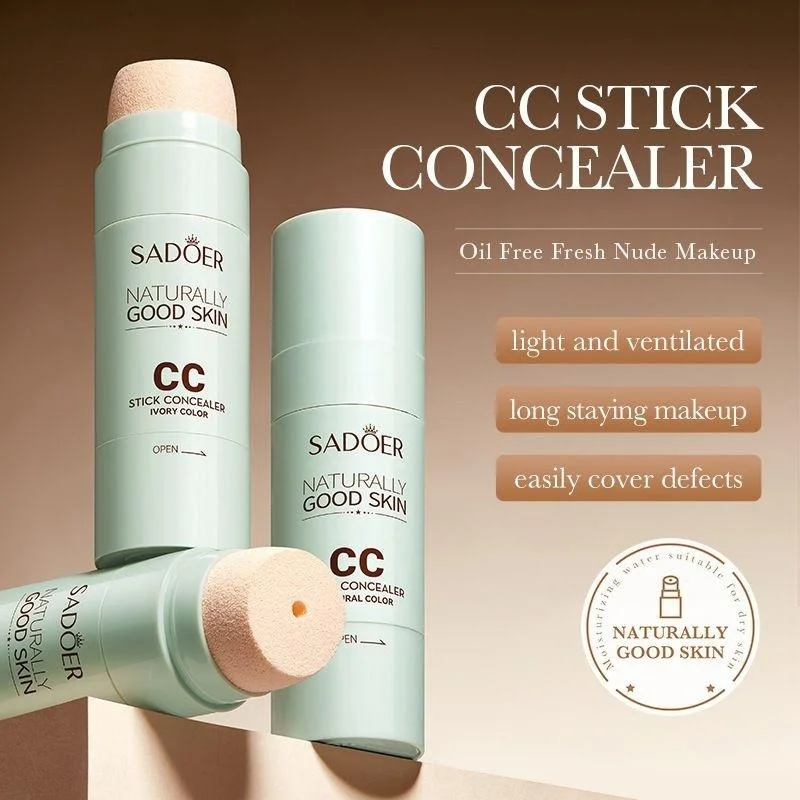 Rod Concealer CC stick concealer ~ Isolation, moisturizing, light and thin BB cream natural three-dimensional 30g