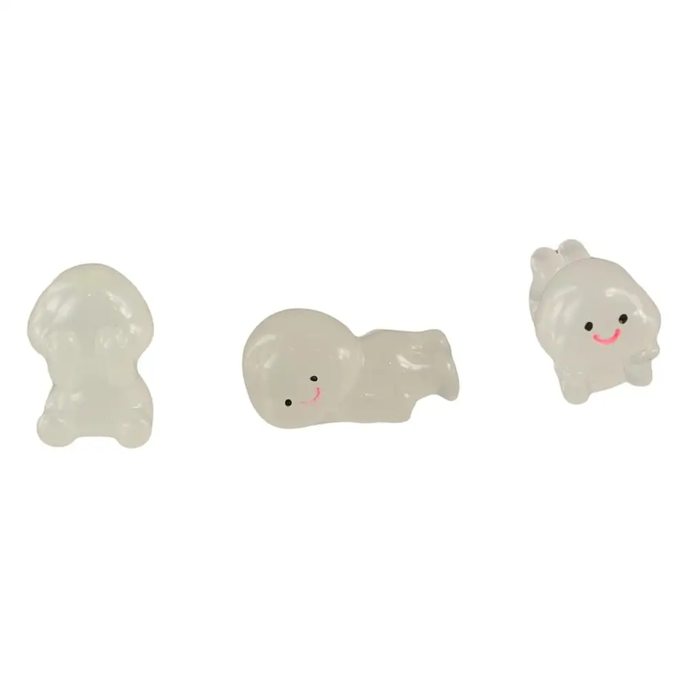 Cartoon Luminous Small People Figurines Resin Crafts Glow in Dark People Figurines Miniatures Cute DIY Little Man Statue