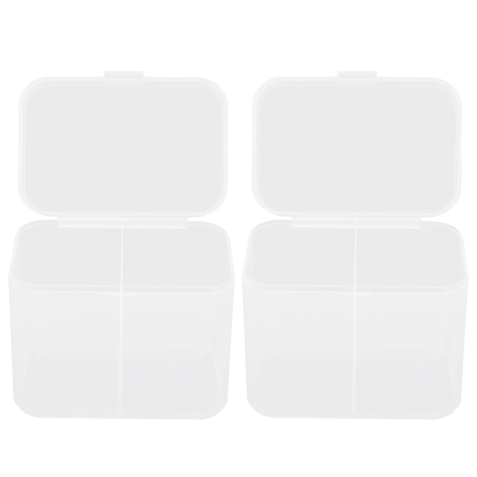 2 قطعة حامل وسادة القطن المنظم المدمجة توفير مساحة مزيل طلاء الأظافر منصات صندوق تخزين جيد ختم صندوق وسادة قطن