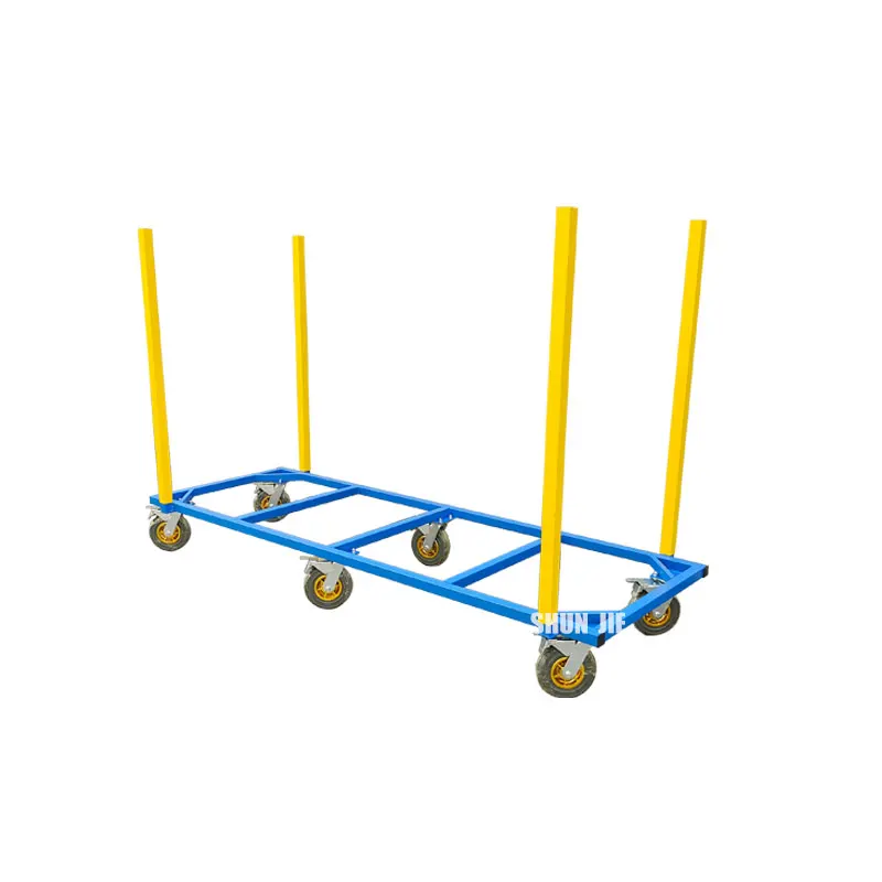 

Solid Material High Load-bearing Column Detachable Profile Tube Transport Turnover Trolley Tube Transport Cart