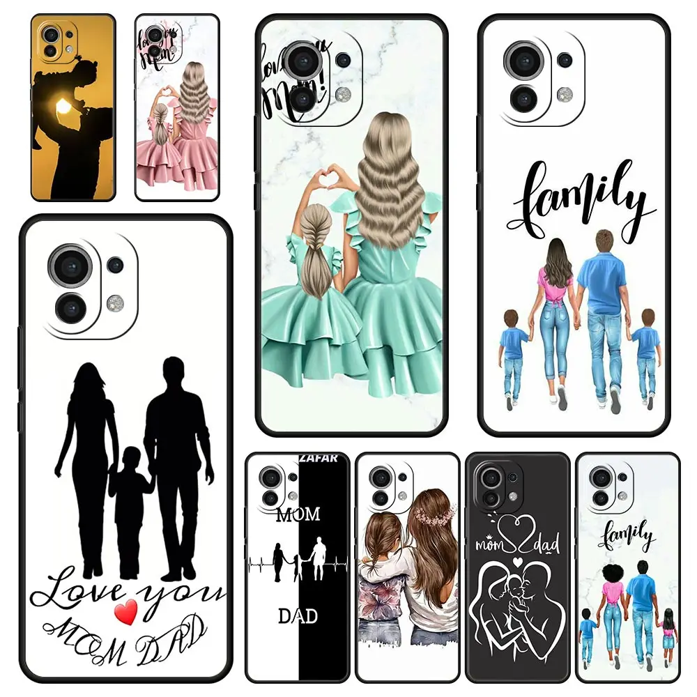 Модный чехол для телефона Super Mom Dad для Xiaomi Mi 15 14 13 12 11 Lite 14T 13T 12T 11T Pro Poco X7 X6 X5 X3 Pro F6 F5 F4 Cover