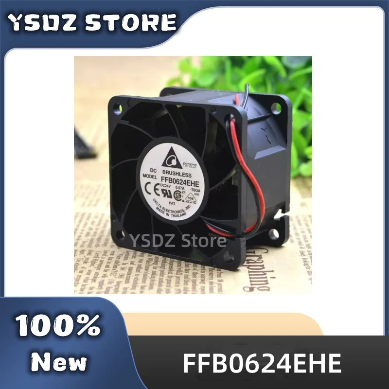 FFB0624EHE 2/3-wire DC24V 0.57A 60*60*38MM For Delta New Original Cooling fan Fast Shipping