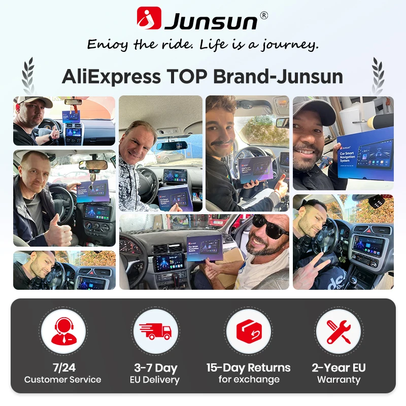 Radio para coche Junsun de 7” con Android Auto para Alfa Romeo Mito 2008 2009 2010 2011 2012, sistema multimedia inalámbrico Apple CarPlay, sistemas inteligentes, pantalla táctil IPS, reproductor de video estéreo, unidad principal de autorradio 2 Din, navegación, BT, GPS, 4G, WIFI, FM, AM, DSP, RDS, SWC. 8
