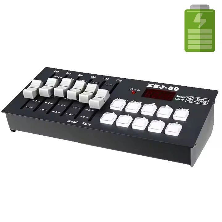 ZC1-Mini Batterie DMX Controller Bühnenbeleuchtung Konsole Moving Head Lights