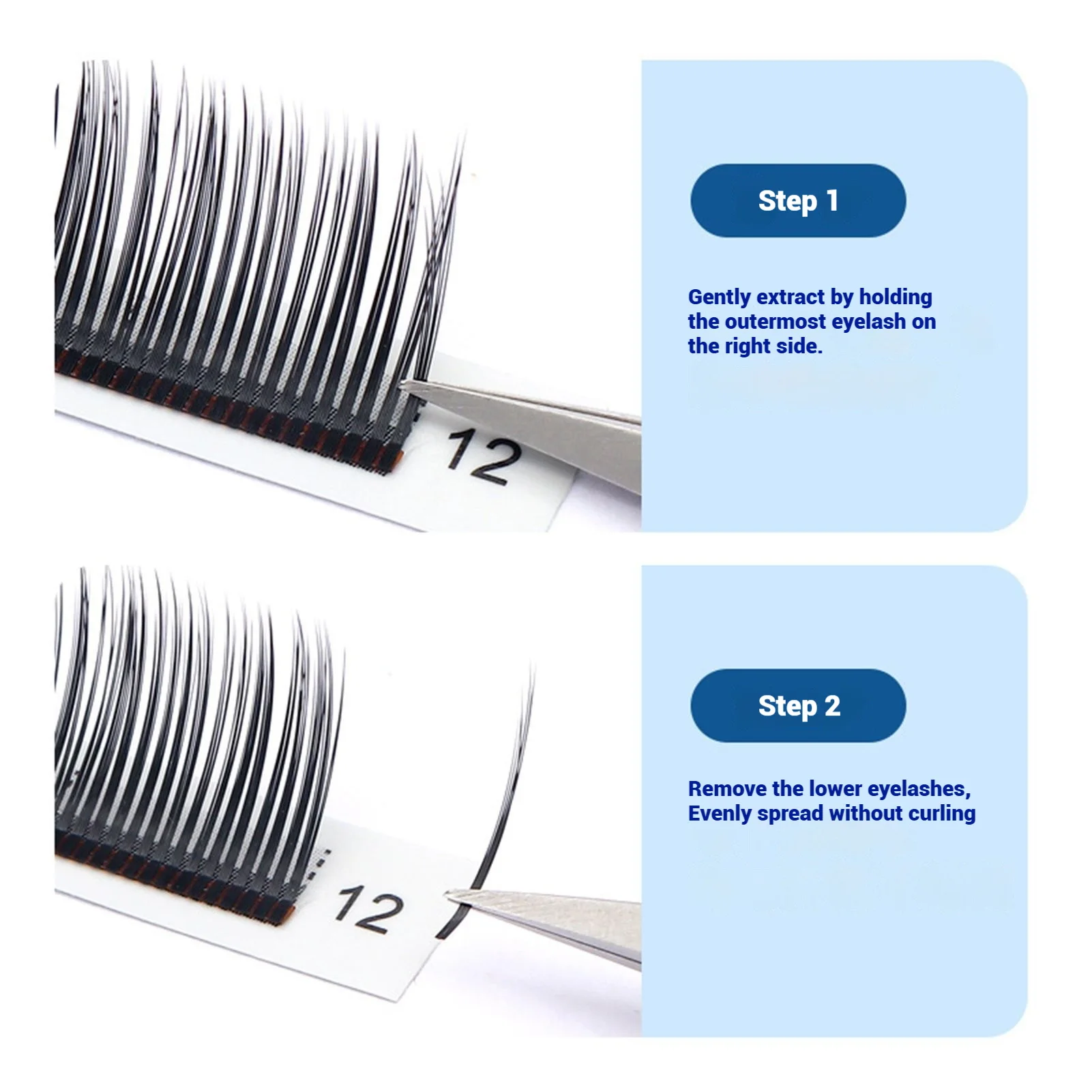 12列 8-15mm ミックスまつげエクステ 個別つけまつげ ナチュラルソフトミンクまつげ 高品質マットフェイクまつげ