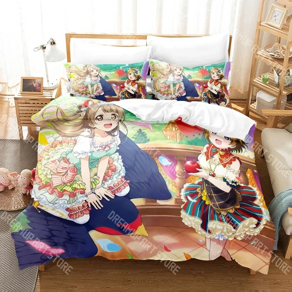 2026 3D Print Anime Love Live! Bedding Set Cartoon Anime Three-piece Set Adult Kid Bedroom Duvetcover Sets