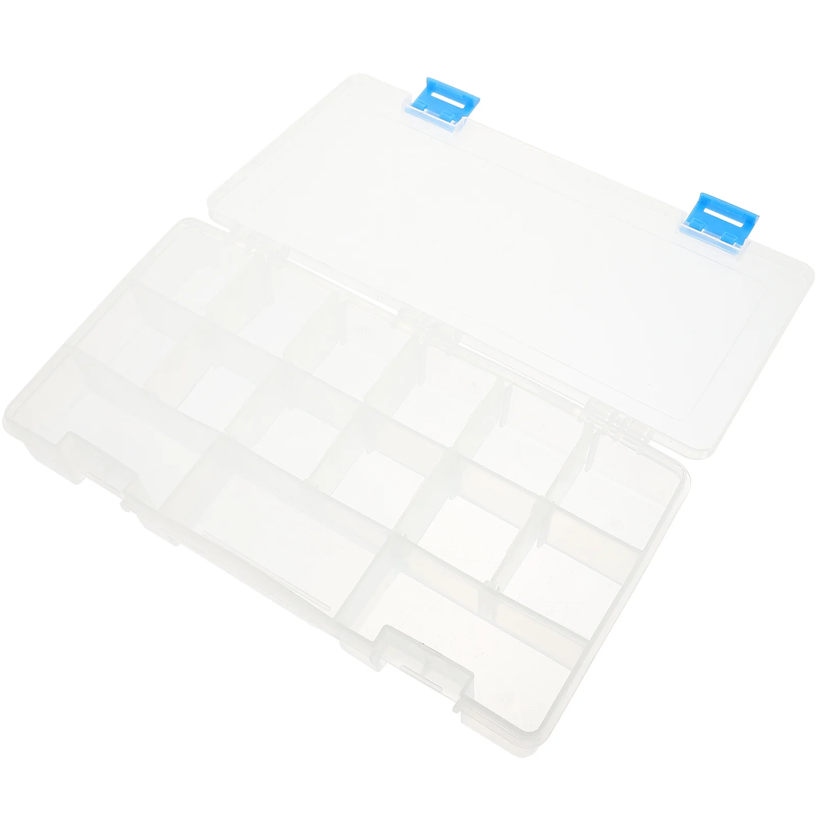 

Plastic Tool Box Transparent Lid Smooth Edges Sealing Multi-Compartment Storage Container For Small Parts Screws Nails