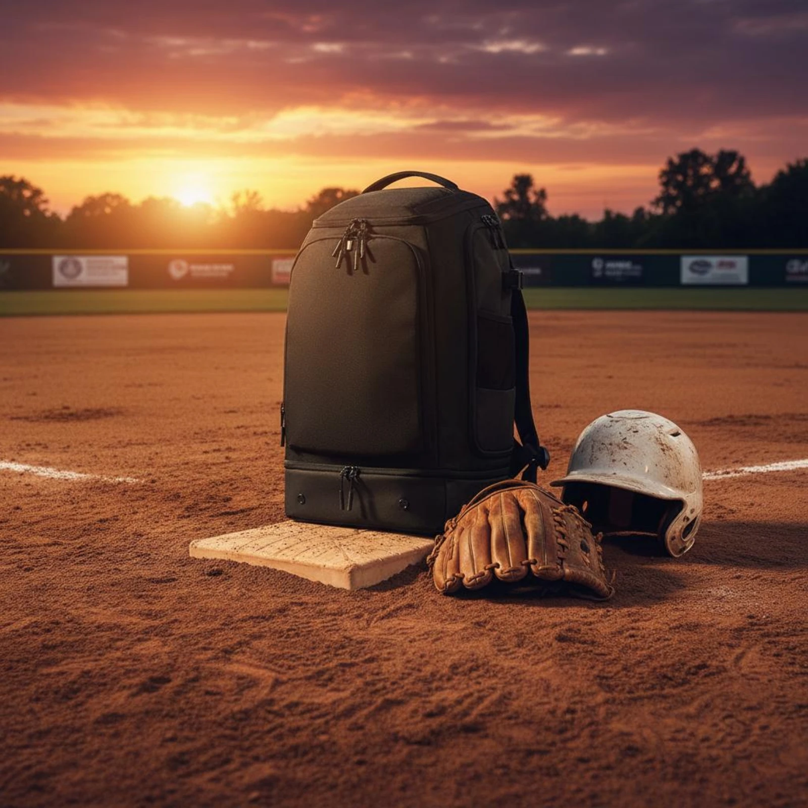 Baseball Equipment Backpack Custom Embroidery Softball Equipment Backpack Bat Sleeve Pack Vented Storage Wet Dry Separation