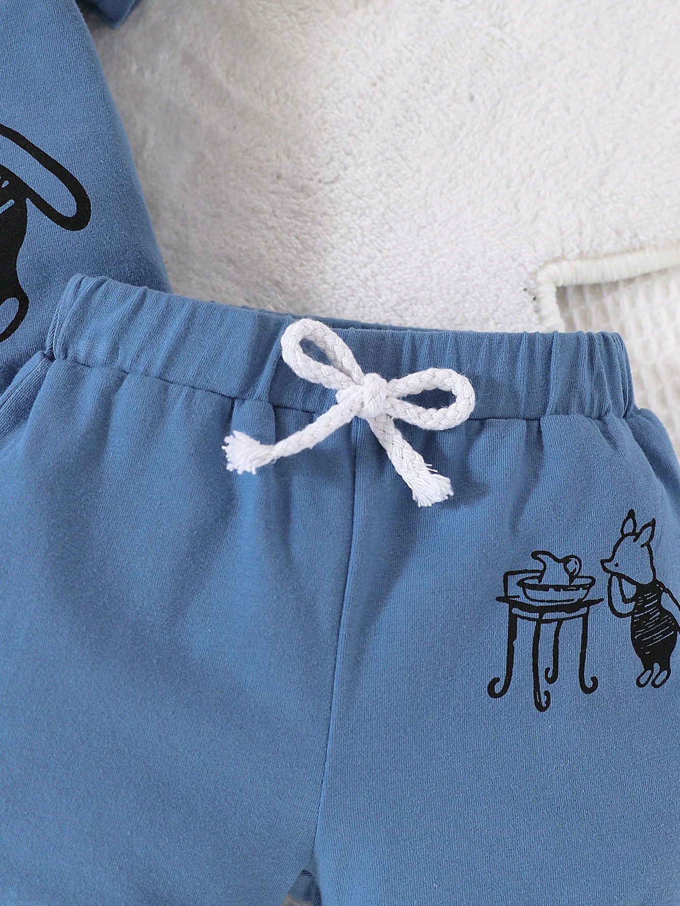2-teiliges Sommer-Set für Babys mit Cartoon-Schweinchen-Motiv, süßer bedruckter Strampler + Shorts, cooler, lässiger Stil, für den Alltag/Zuhause/Fotoshooting, 0–12 Monate – Detail 7