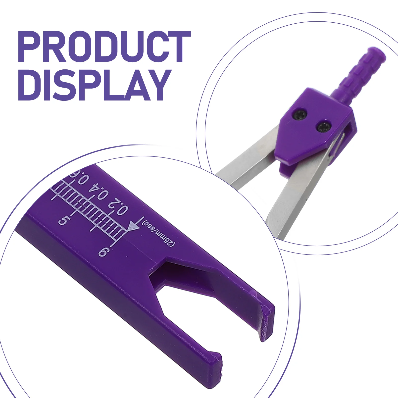 Electrocardiogram Drawing Cardiac Rhythm Training Caliper Scale Measuring Calipers Metal Tool