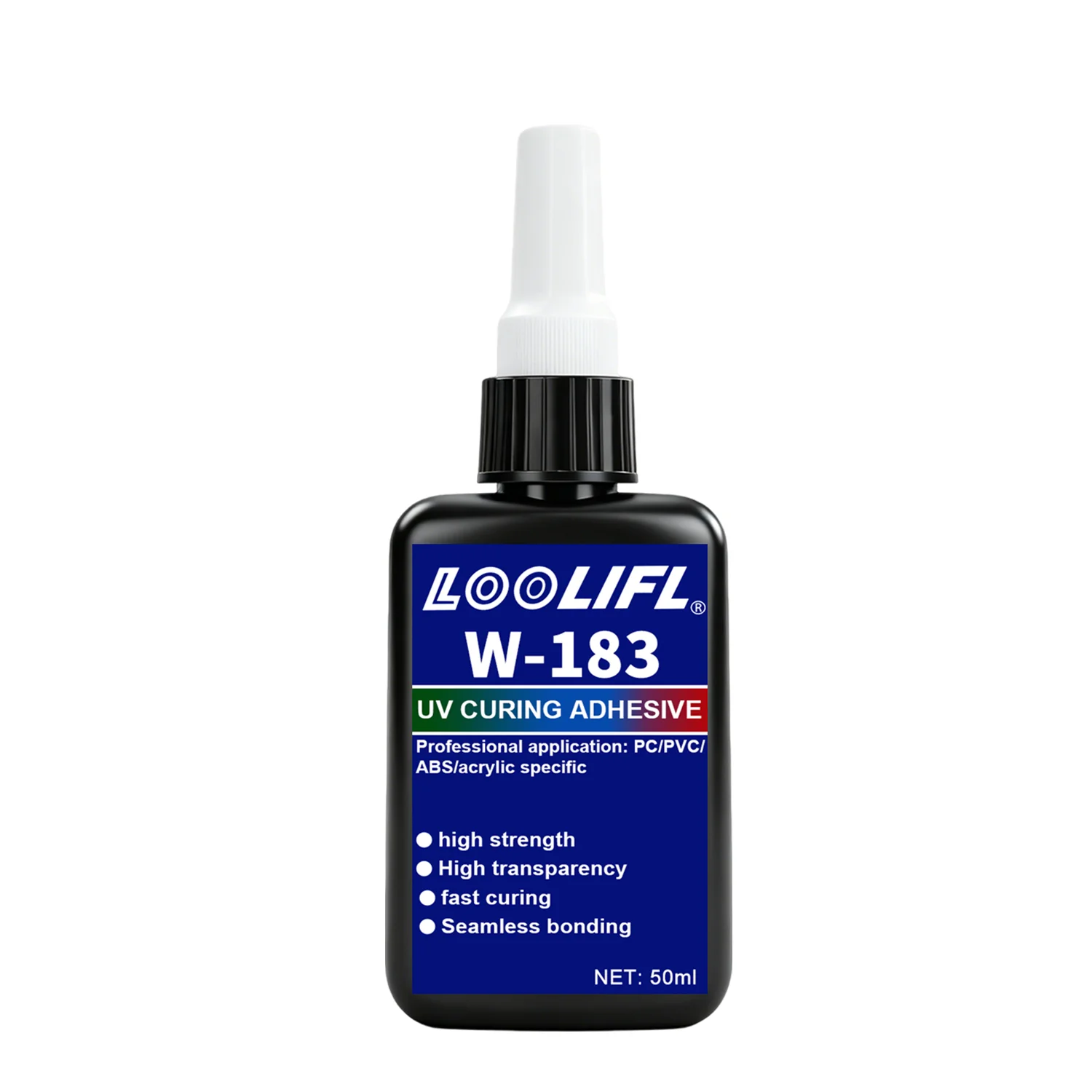 LOOLIFL 50 ml W-183 Hochfester transparenter UV-Kleber, klares UV-Harz, transparenter Kristall zum Verkleben von Glas, Metall, Acryl, DIY-Bastelarbeiten – Detail 8