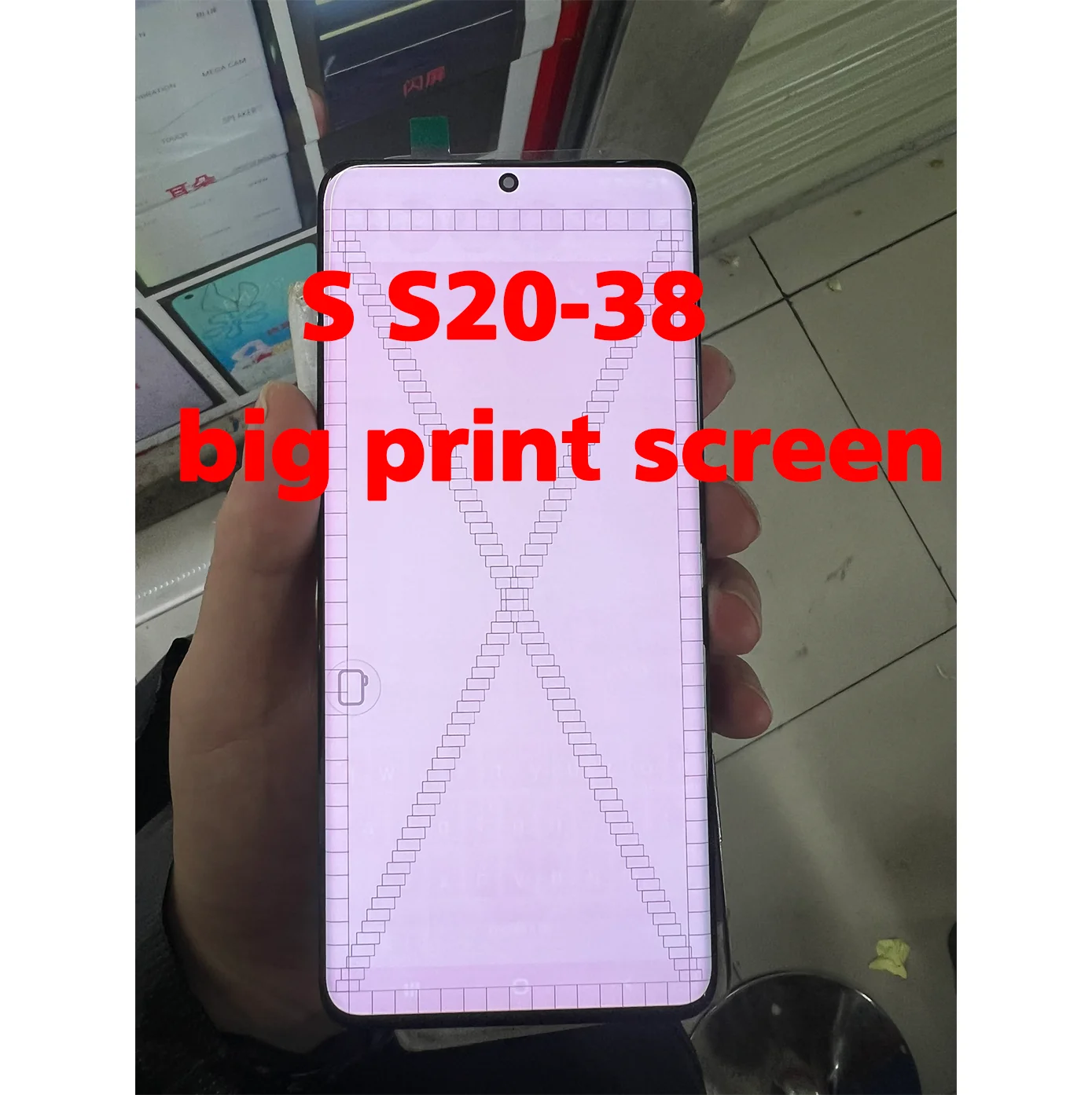 Defect Point Line AMOLED Touch Screen Digitizer For Samsung Galaxy S20 G980 G980F Display Replacement No Frame